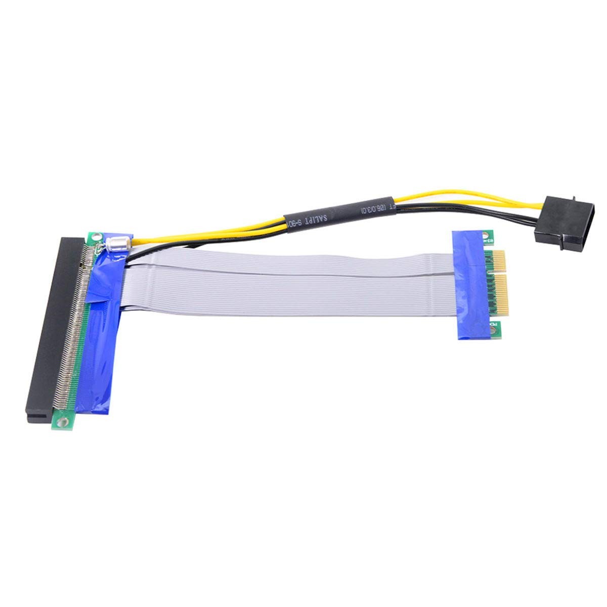 Chenyang CY PCI-E Express 4X to 16x Flex Cable Riser PCIe X4 X16