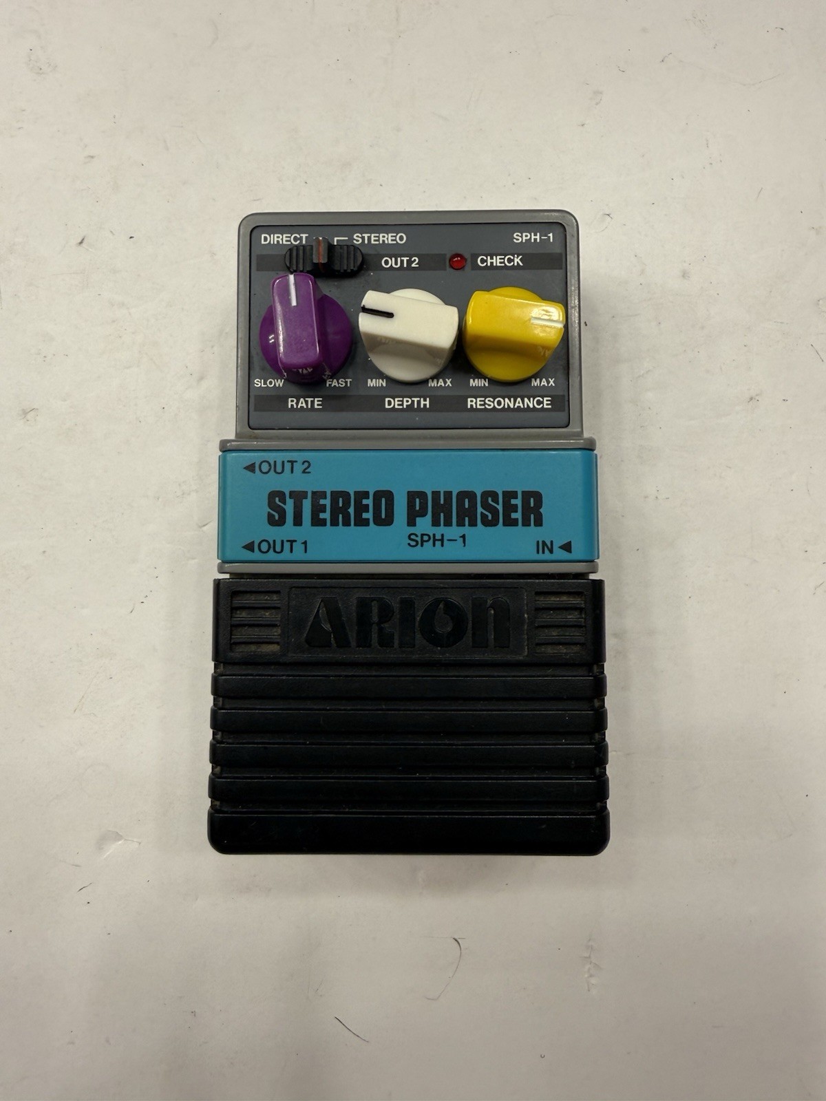 *For Parts/Repair* Arion SPH-1 Stereo Phaser Vintage Guitar Effect Pedal