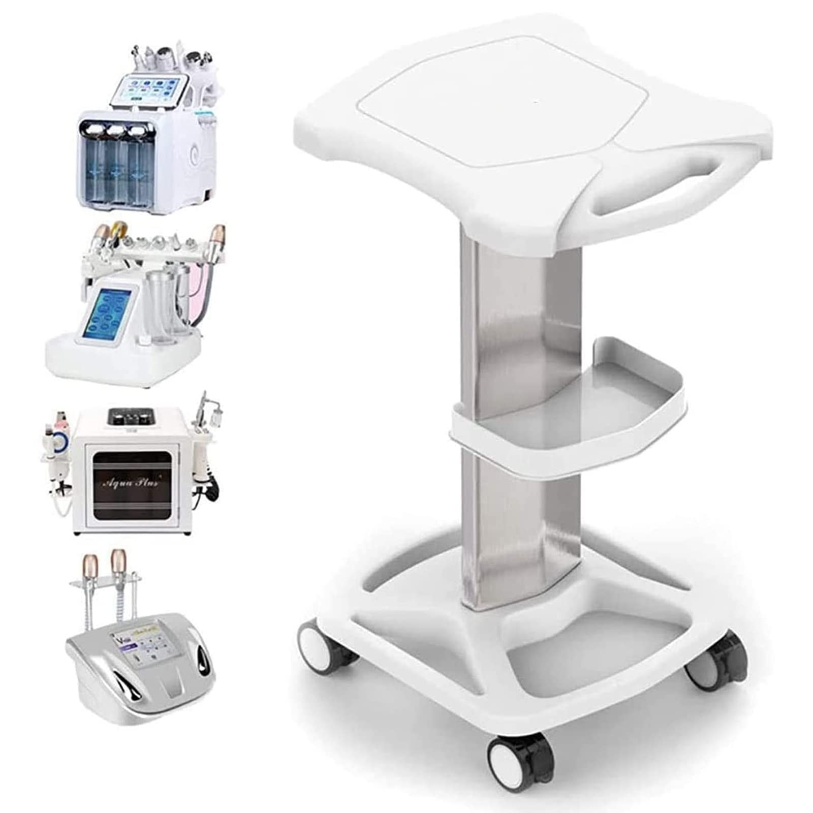 Dental Trolley Medical Cart Steel Mobile Tool Cart Swivel Caster