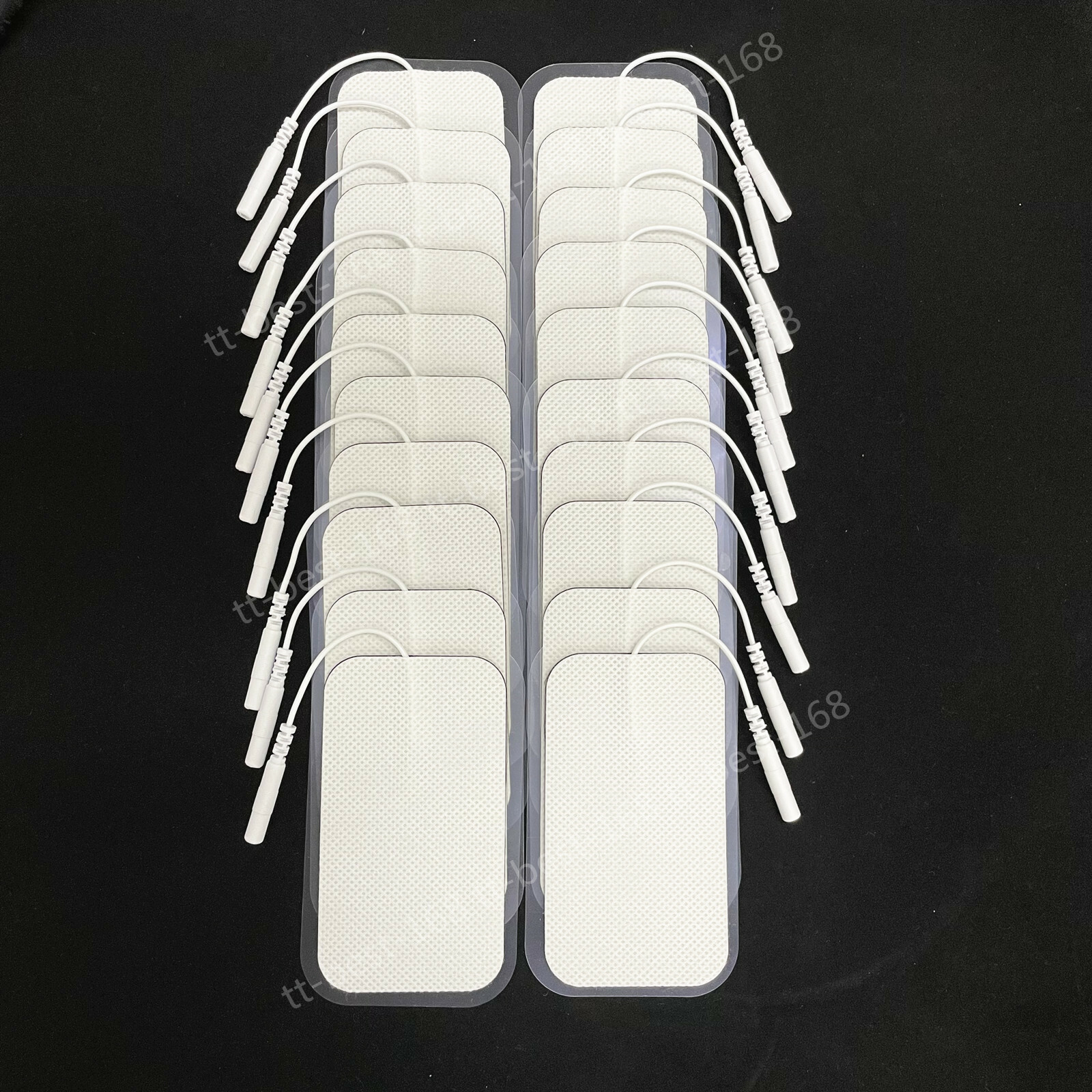 20 Large Replacement Tens Unit Electrode Pads for Pulse Massager White Cloth