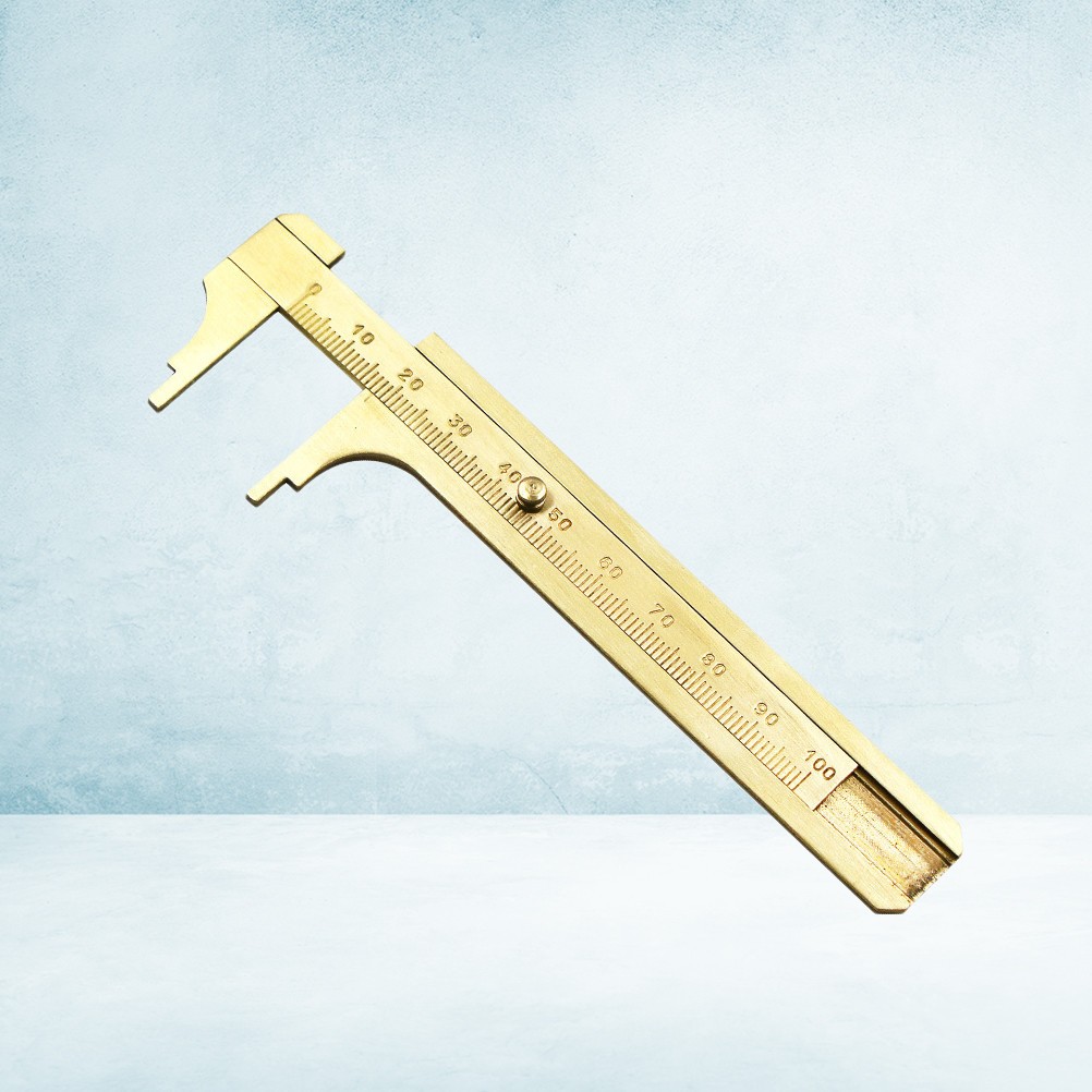 100M Brass Caliper Pocket Measuring Tool for Jewelry Making