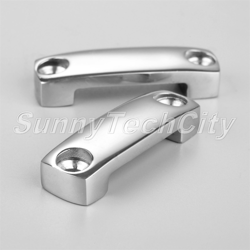 2X Boat 1.92" Stainless Battery Cargo Tie Down Strap Mount Saddles Connecter