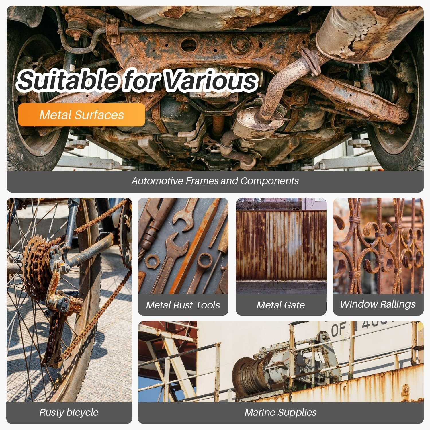 Rust Converter & Primer - Metal Paint for Chassis, Trailer