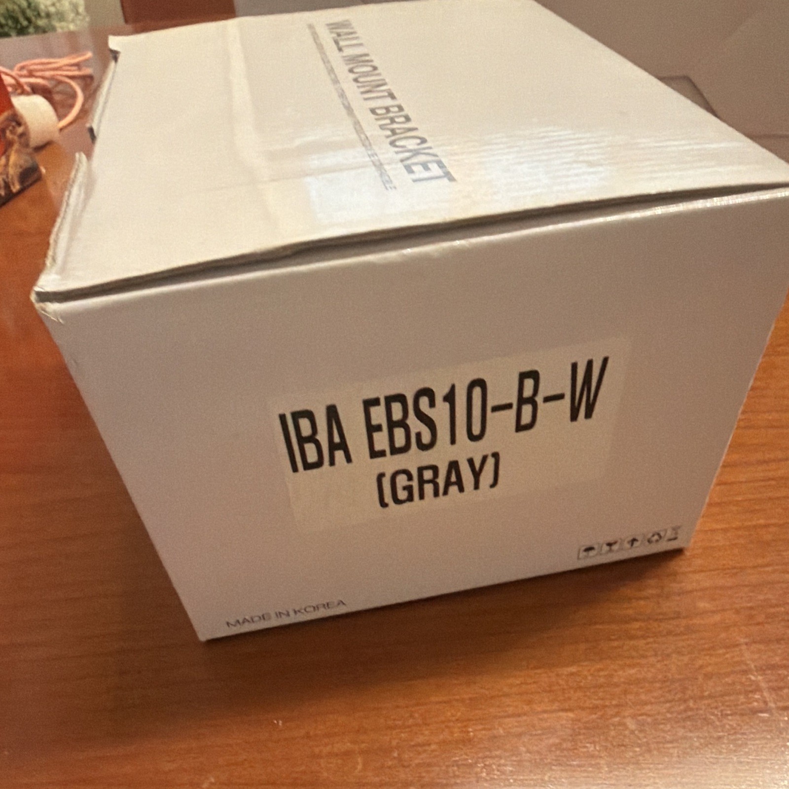 IBA EBS10-B-W Gray Wall Mounted Bracket Wall Mount for Security Camera