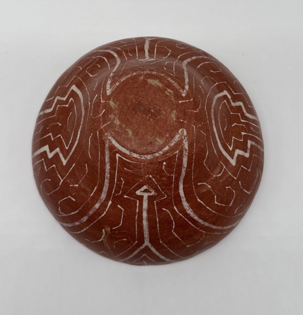 Medium Shipibo-Conibo Vessel – Wide Polychrome Bowl – Peruvian Tribal Art