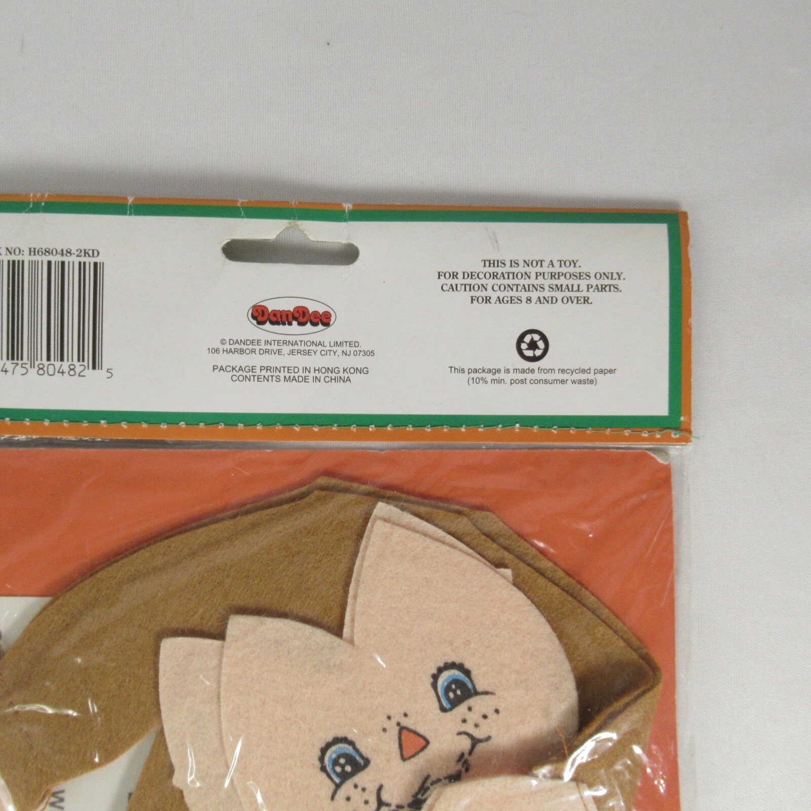 Fall Cat Scarecrow 2 Craft Kits Dandee Homespun Creations Poseable Figurine