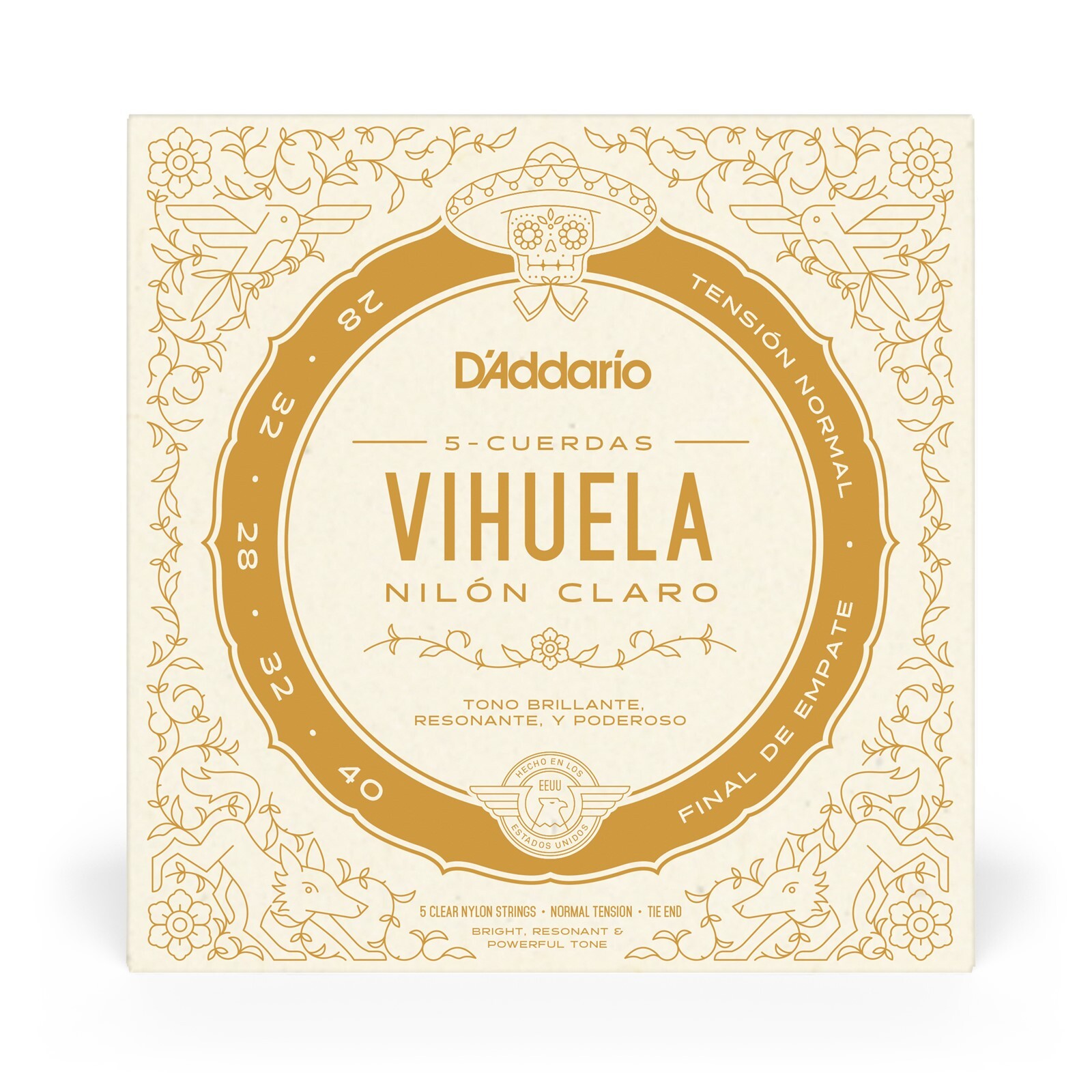 D'Addario Vihuela Strings 2 Sets Normal Tension