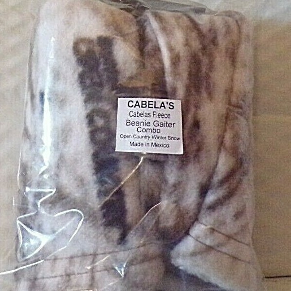 CABELAS ORIGINAL FLEECE BEANIE GAITER COMBO OPEN COUNTRY WINTER SNOW