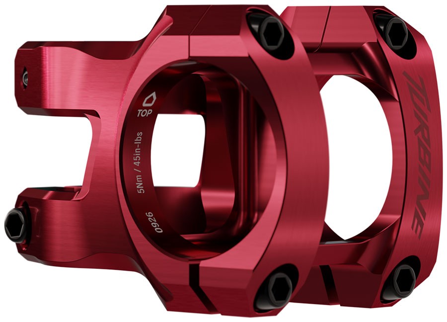 Turbine Stem - RaceFace Turbine Stem - 40mm, 35mm Clamp, +/-0, 1 1/8", Red -
