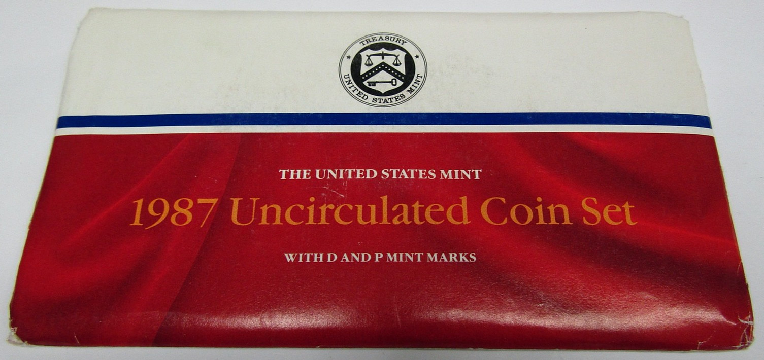 1987 P & D United States Mint Uncirculated Coin Set