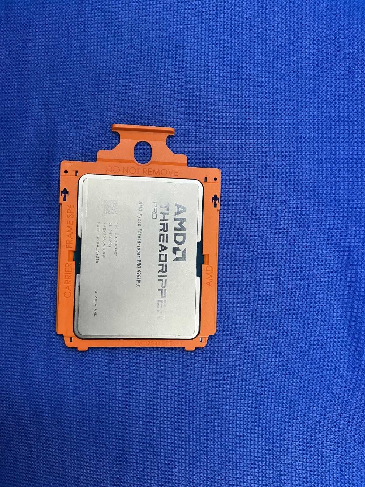 AMD Ryzen Threadripper Pro 9965WX 24-Core 5.4GHz sTR5 CPU 100-000000724 UNLOCK