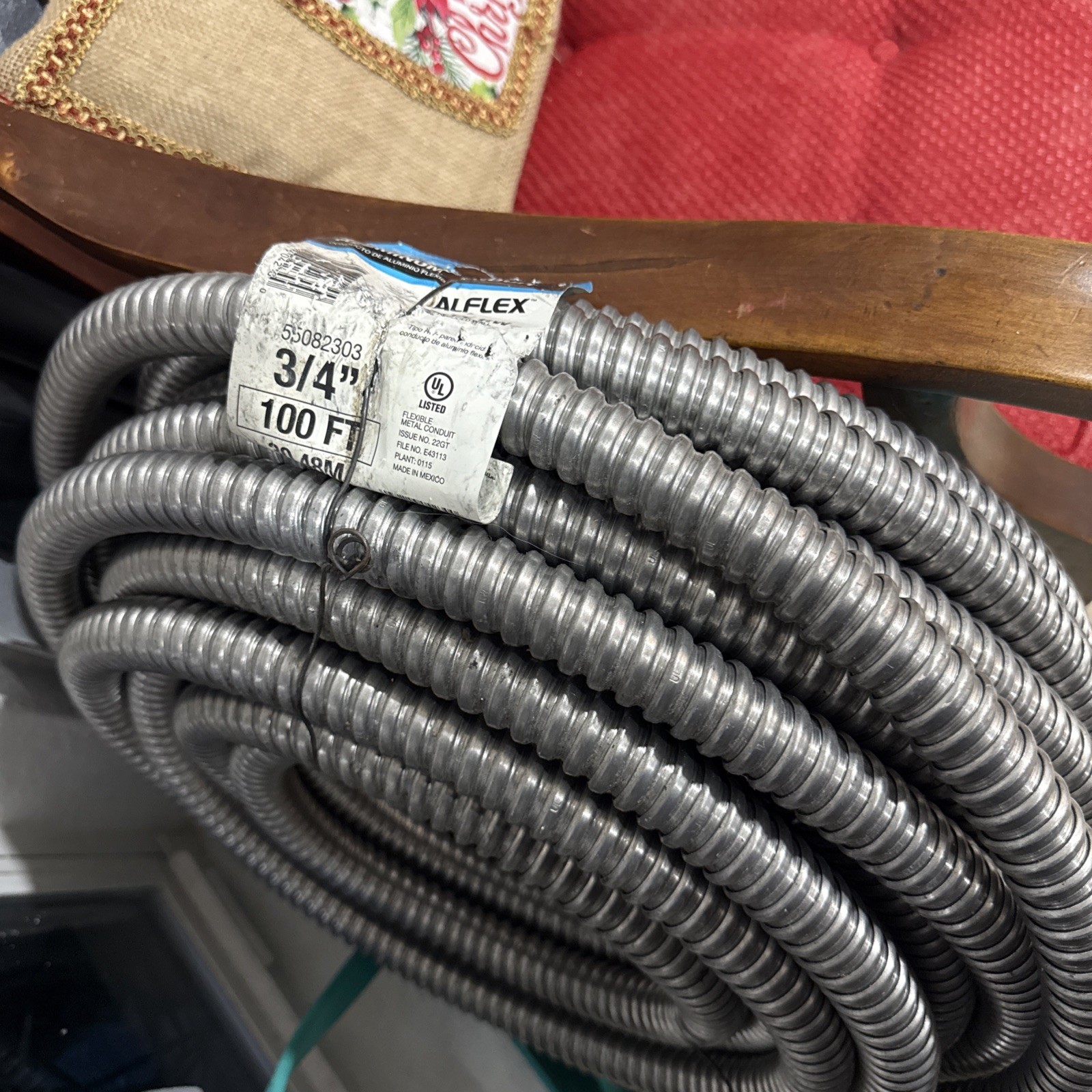 3/4 Flex aluminum EMT Connectors 100ft