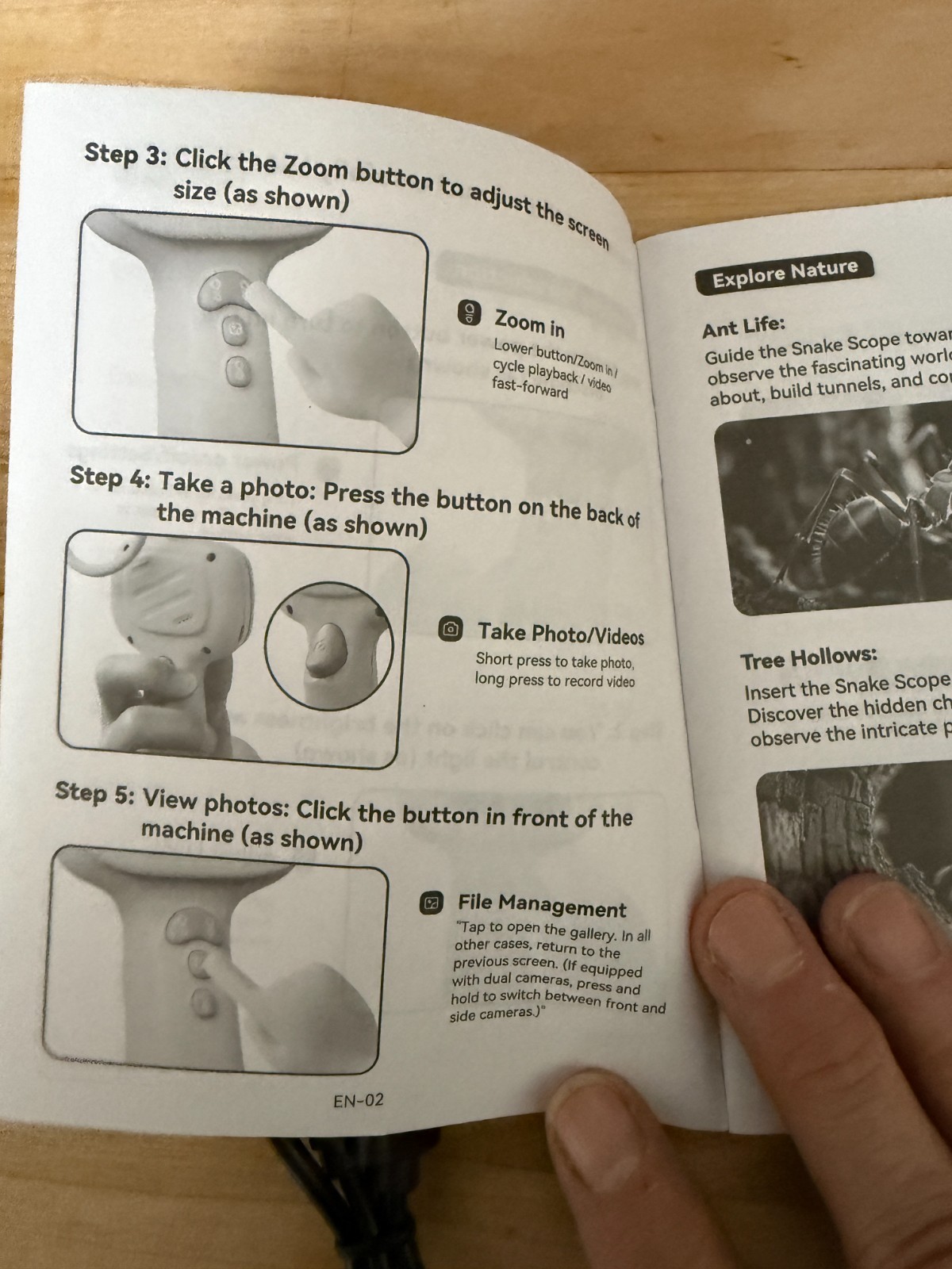 Kids Borescope Toy Camera with Light for 4-10 Years Old STEM Educational Science