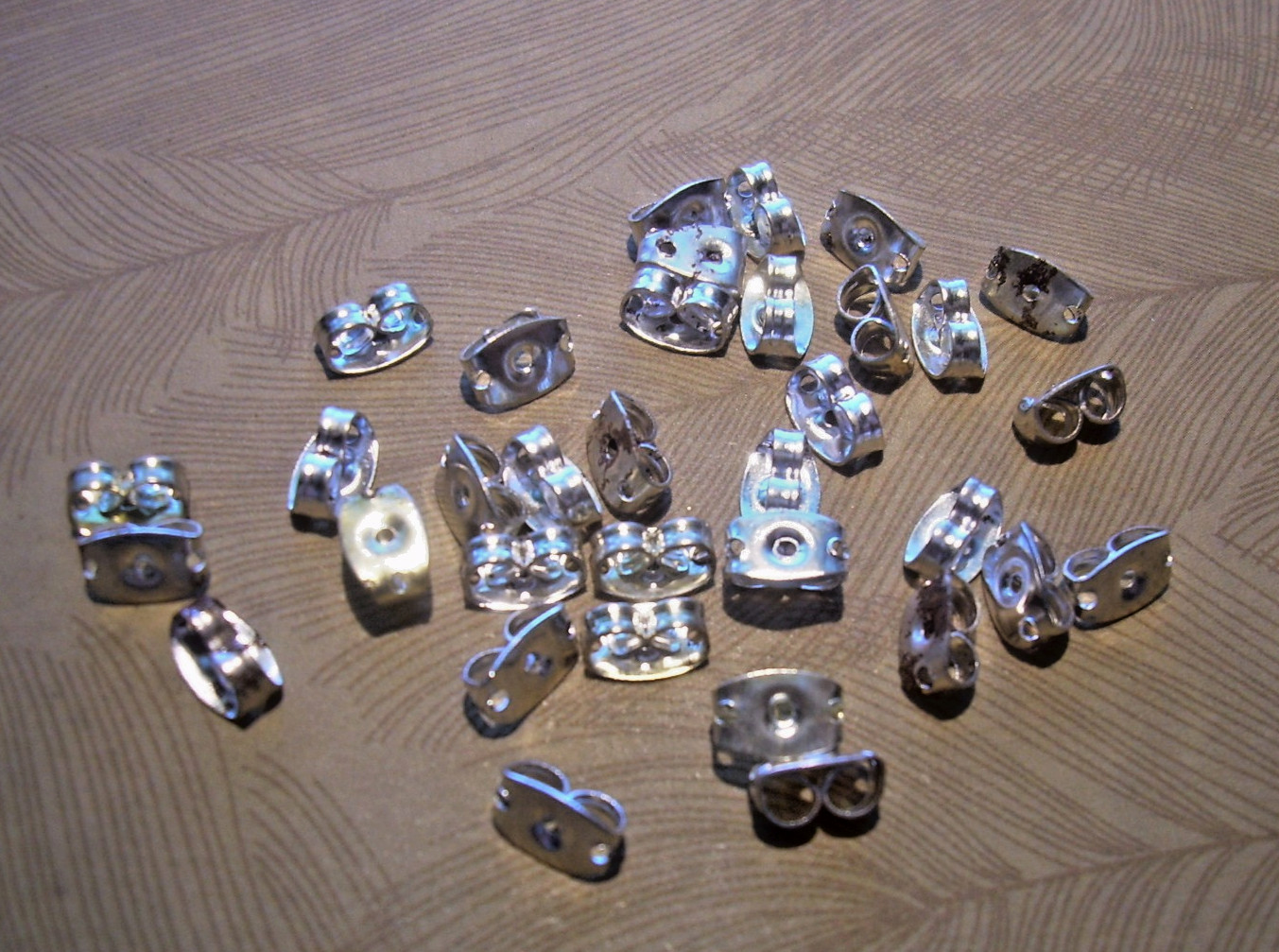 10 pc .925 Silver Plated Butterfly Clip Earring Backs Stoppers Replacement Studs