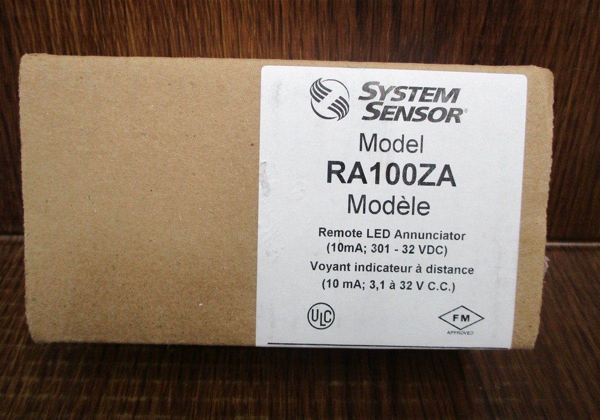 SYSTEM SENSOR RA100ZA Remote LED Annunciator NEW