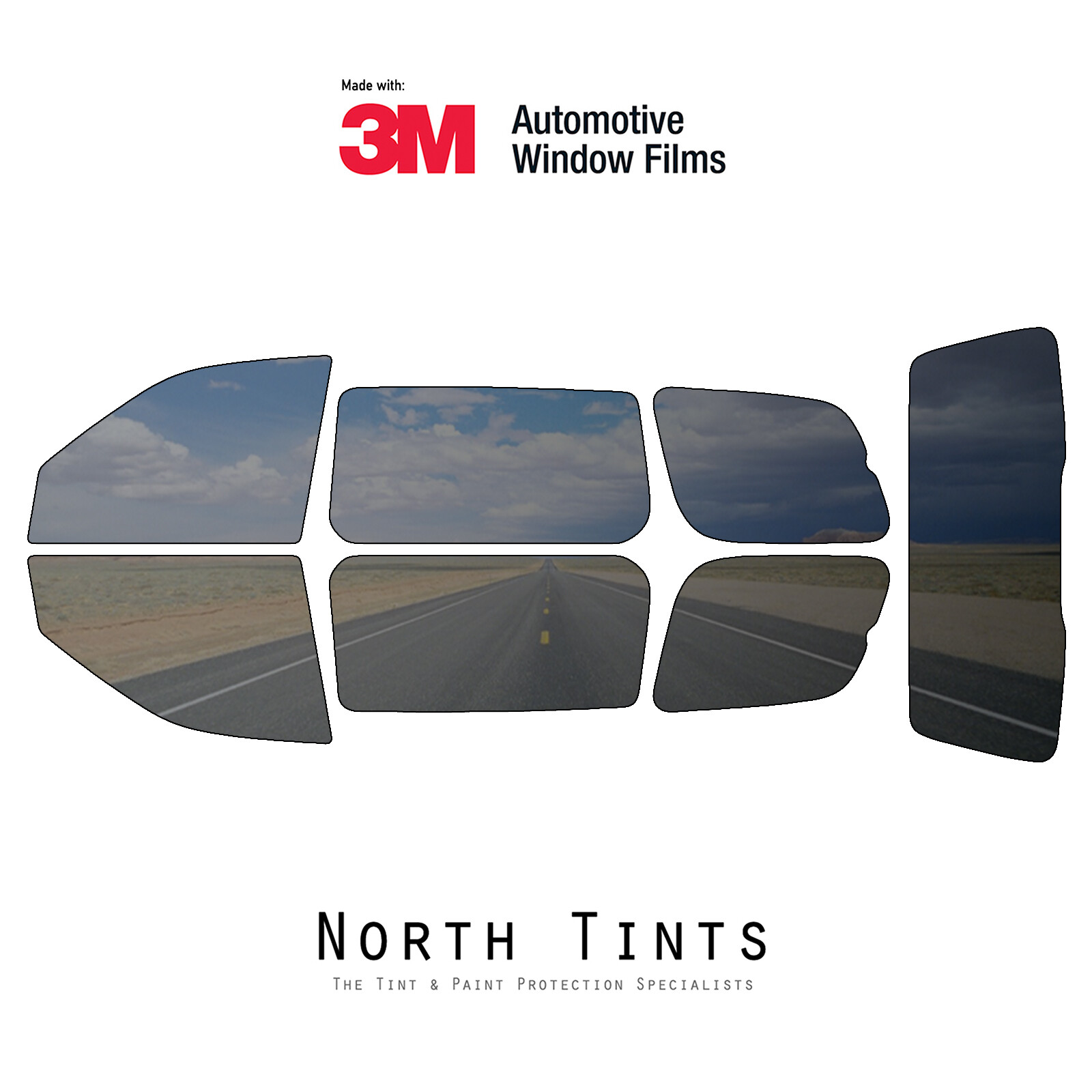 3M COLOR STABLE PreCut Window Tint Glass Film for Buick Terraza 2005-2007