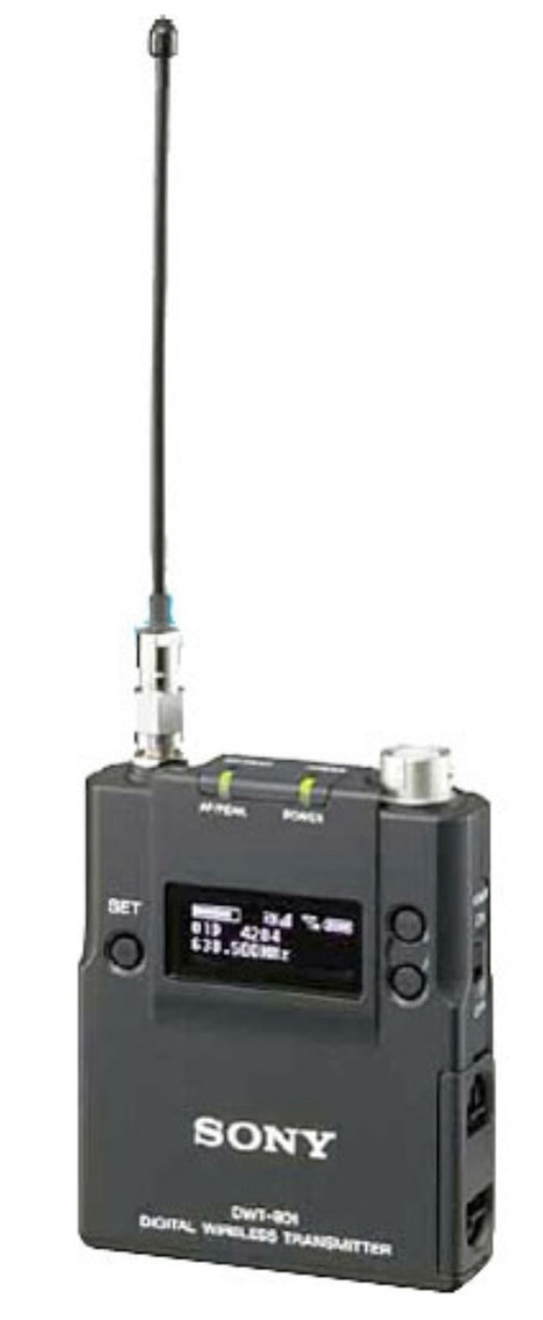 Sony DWT-B01 Digital Wireless Bodypack Transmitter, Channel 42 to 51,