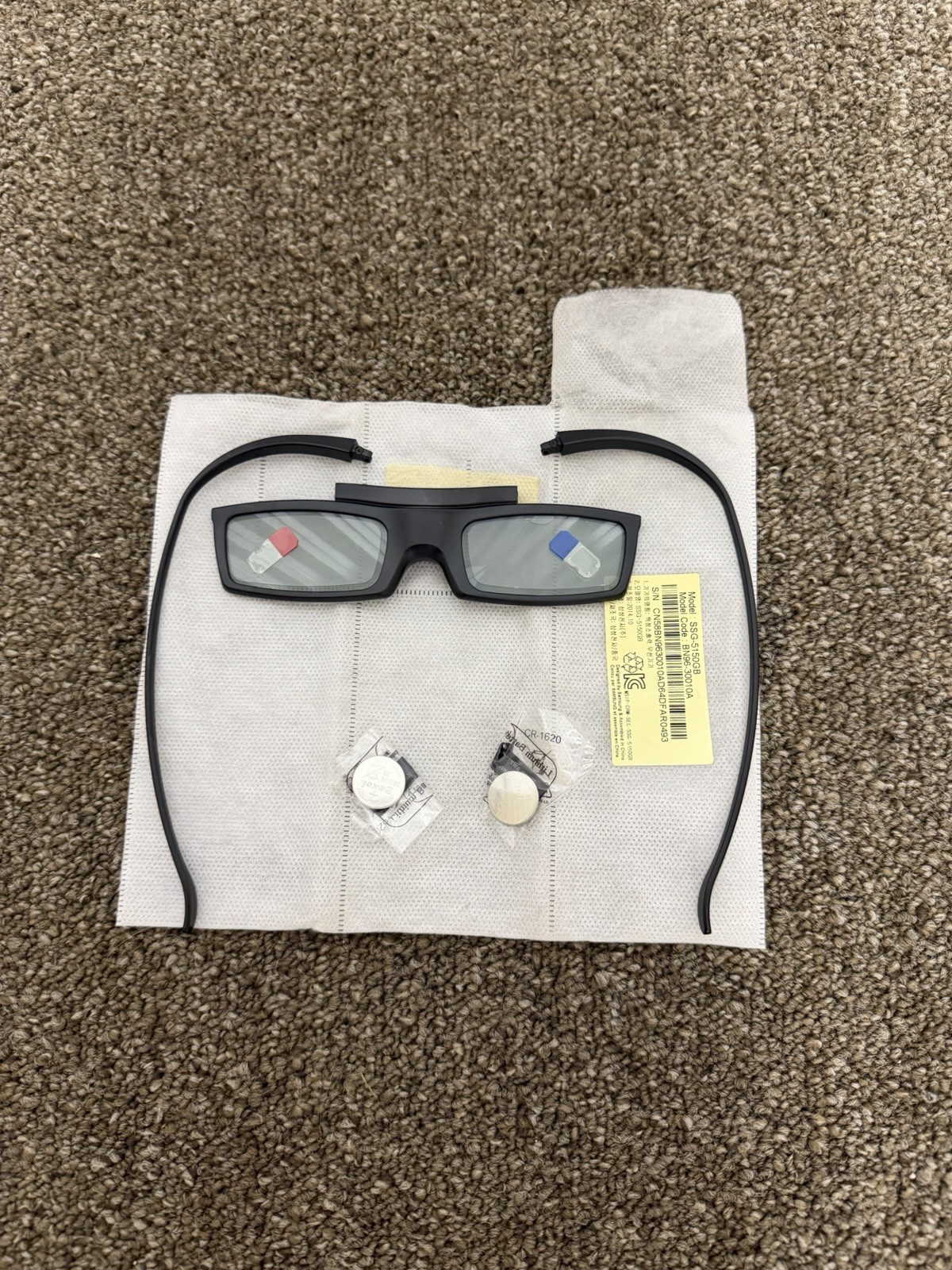 1~Samsung 3D Active Glasses SSG-5150GB BN96-30010A Black for Samsung TVs SKU:P