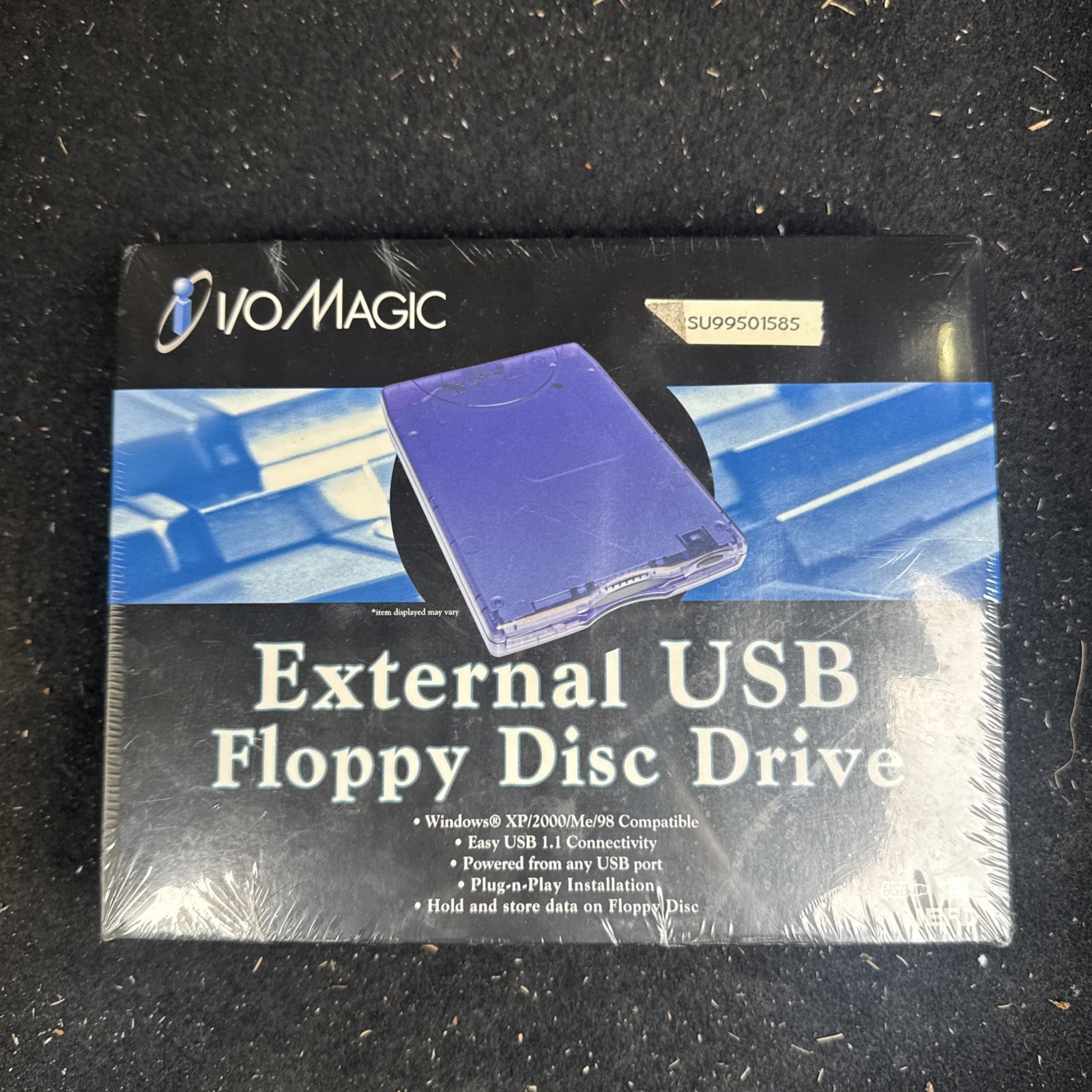 I/O Magic Blue External USB Floppy Disk Drive