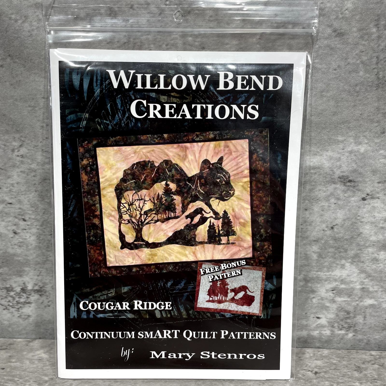 ' Cougar Ridge 'Quilt Pattern Plus Bonus Pattern by Willow Bend Creations New