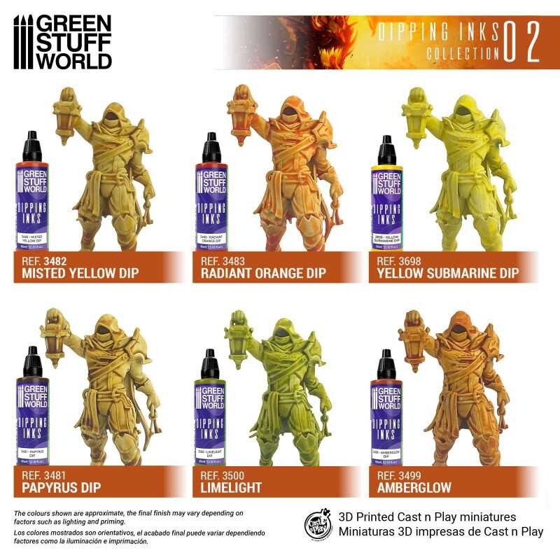 Paint Set - Dipping collection 02 - Airbrush Brush warhammer 40K