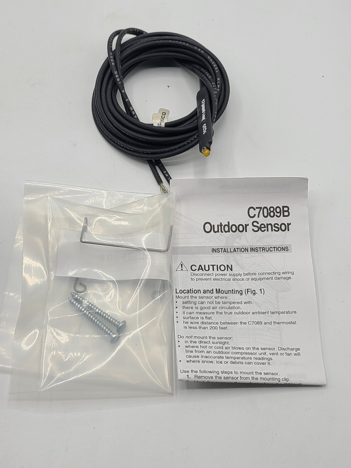 Honeywell C7089B-1000 Outdoor Temperature Sensor