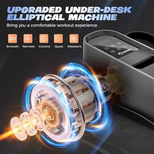Saker Under Desk Elliptical Machine, Electric Seated Pedal Exerciser, Mini El...