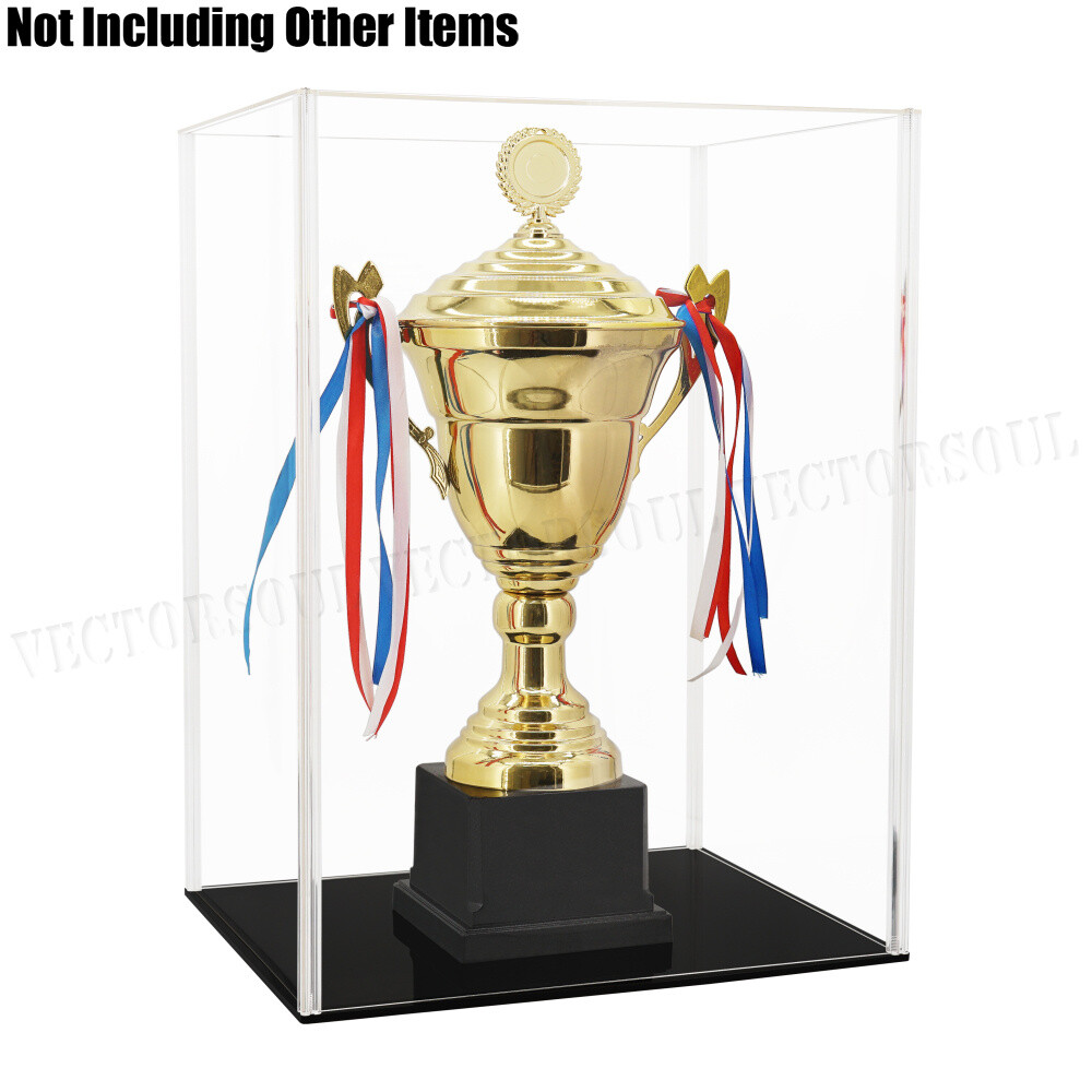 20" Large Acrylic Display Case Dustproof Clear Box Action Figures Self-Install