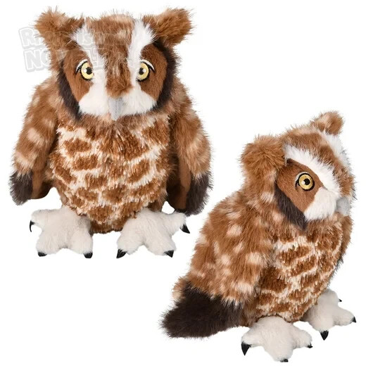 RI 8" Animal Den Screech Owl