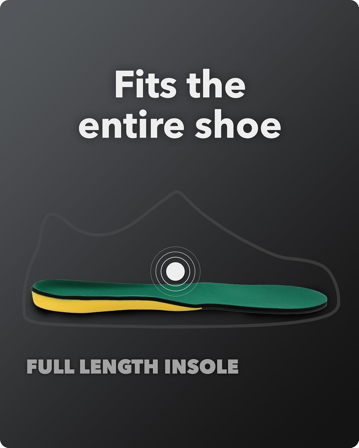 Spenco Polysorb Cross Trainer Athletic Cushioning Arch Support Insole System