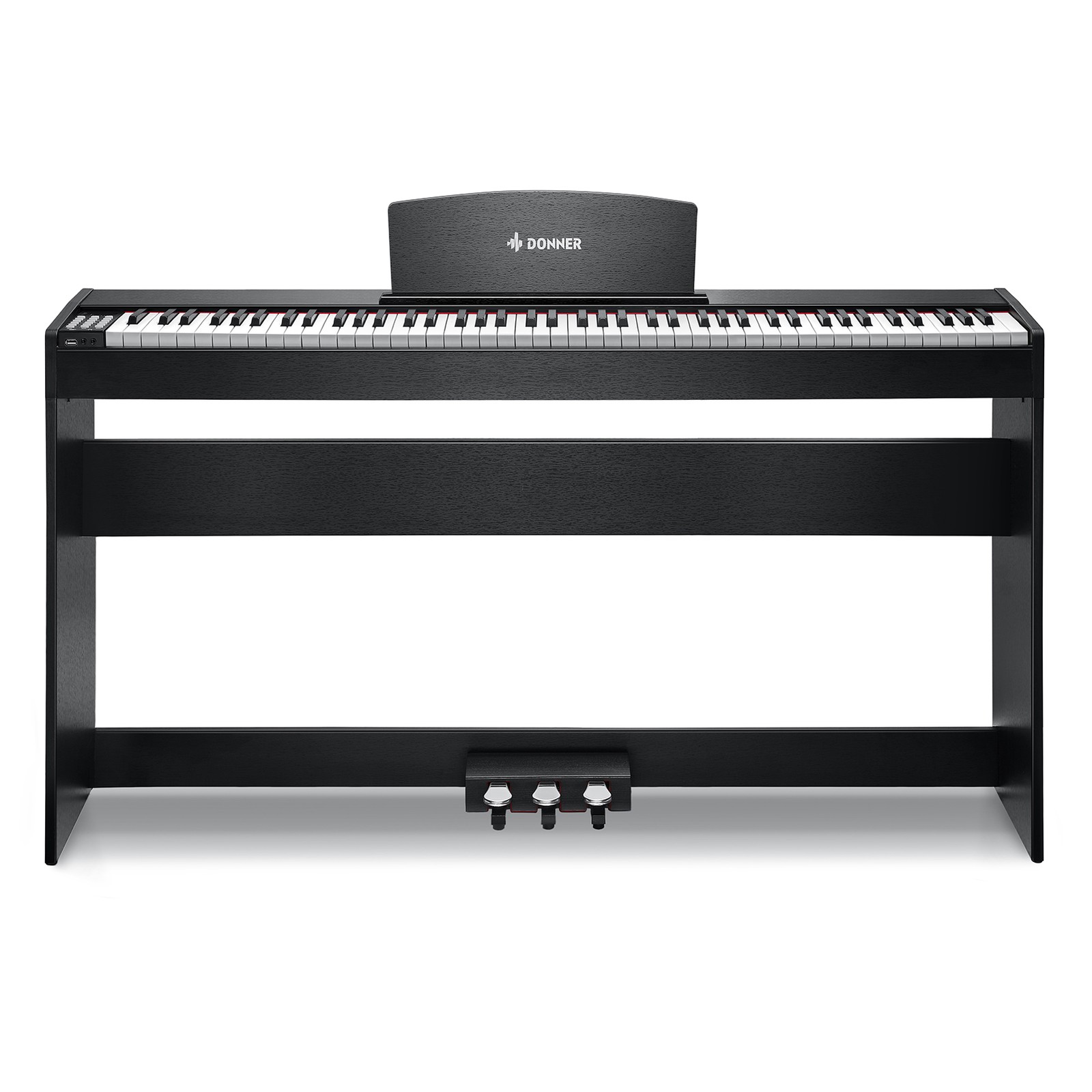 Donner DDP-50 Lite Wooden Digital Piano 88 Weighted Keyboard With Stand Pedal