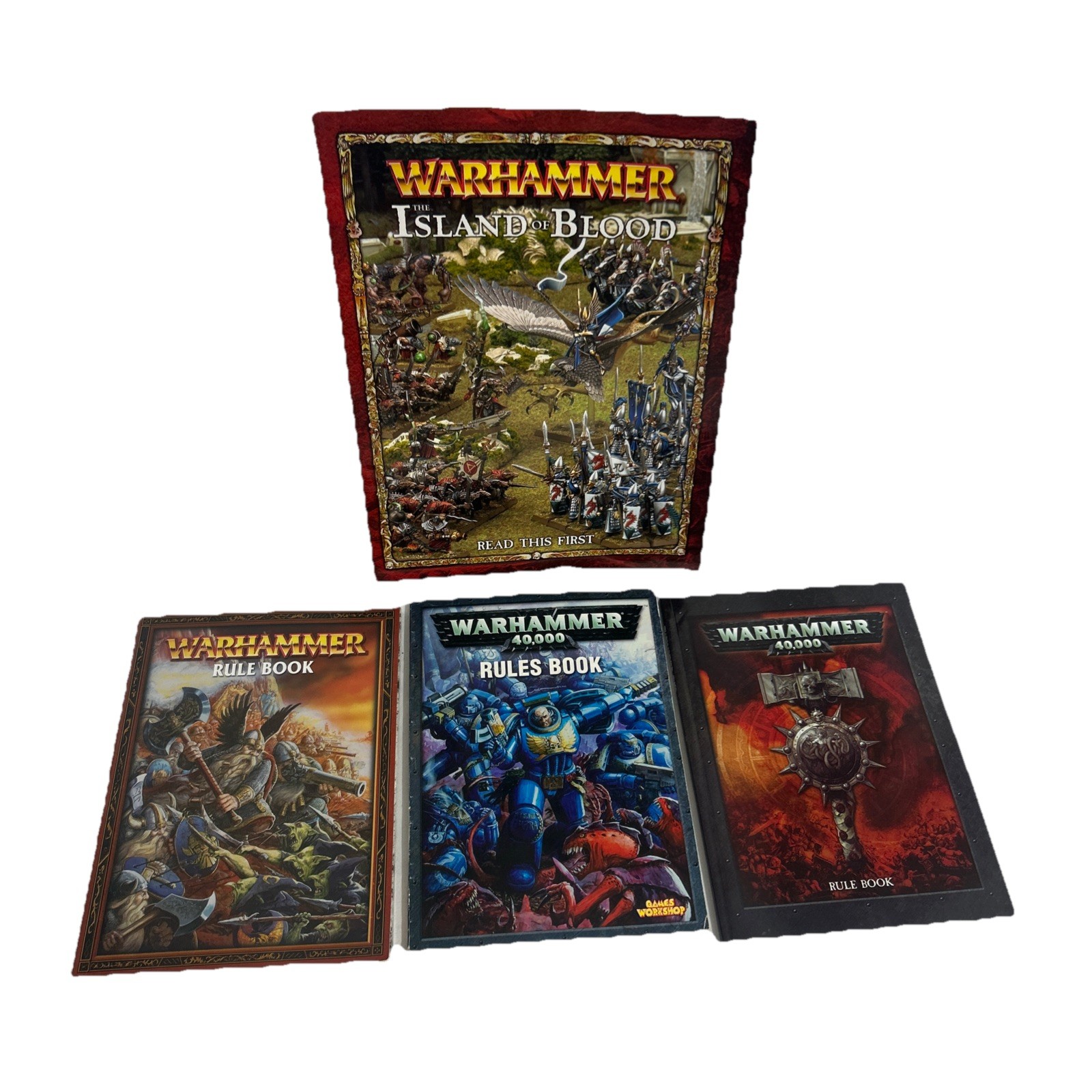 Warhammer 40,000 40k Rule Books Mixed Lot Of 4-2004 2006 2008 Games Workshop