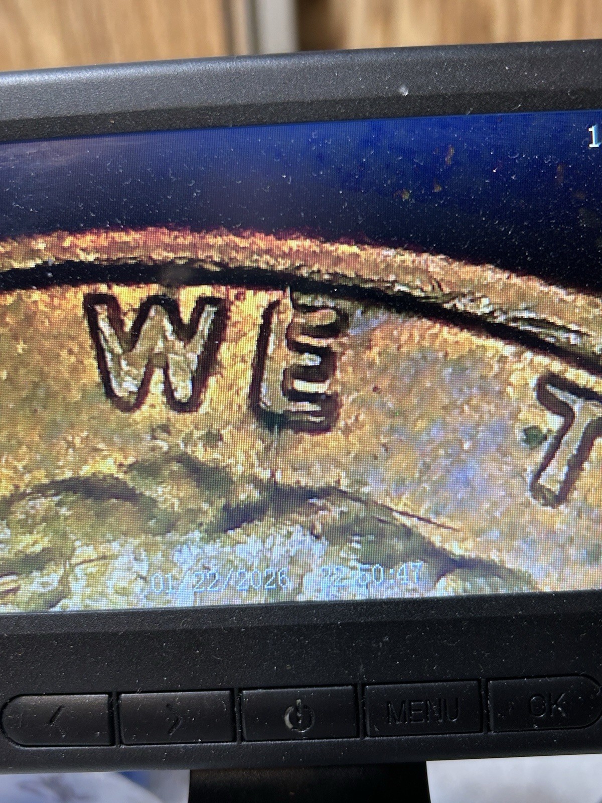 1982 P large Date Lincoln Memorial Cent. Spiked Head Die Crack