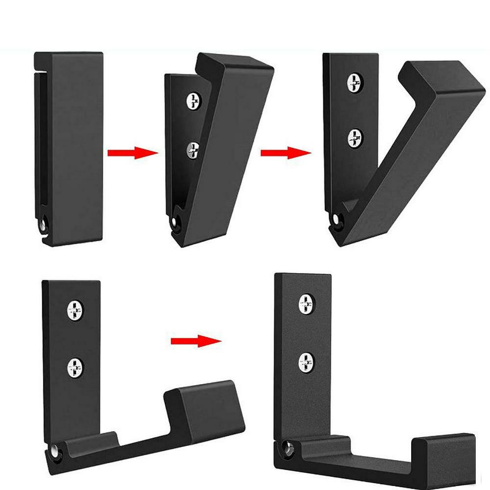 2×Gun Racks Folding Shotgun Hooks Hangers Scratchproof Fit Indoor Gun,Sword,Bow