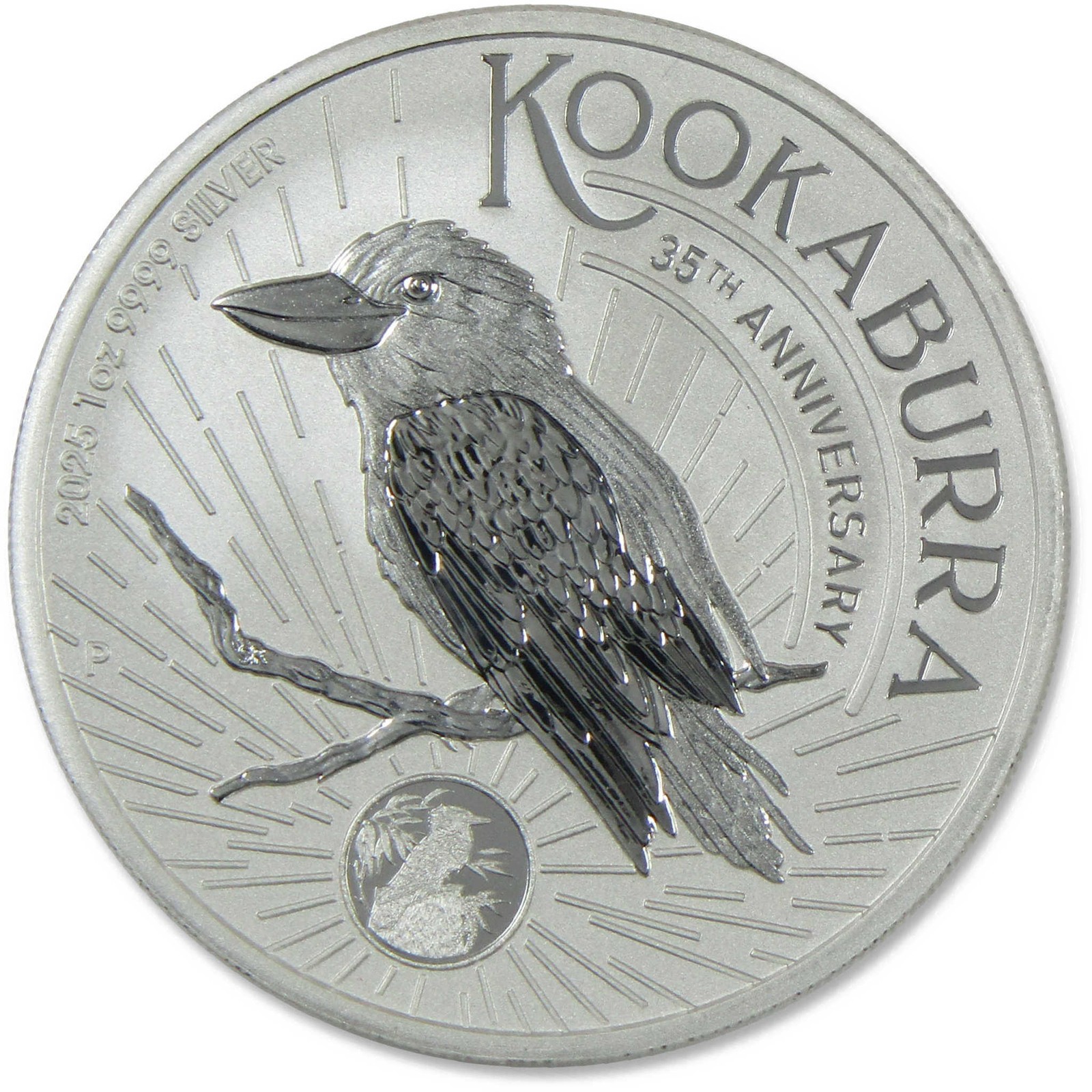 2025 Australian Kookaburra 35th Anniversary 1 oz .9999 Silver Coin BU