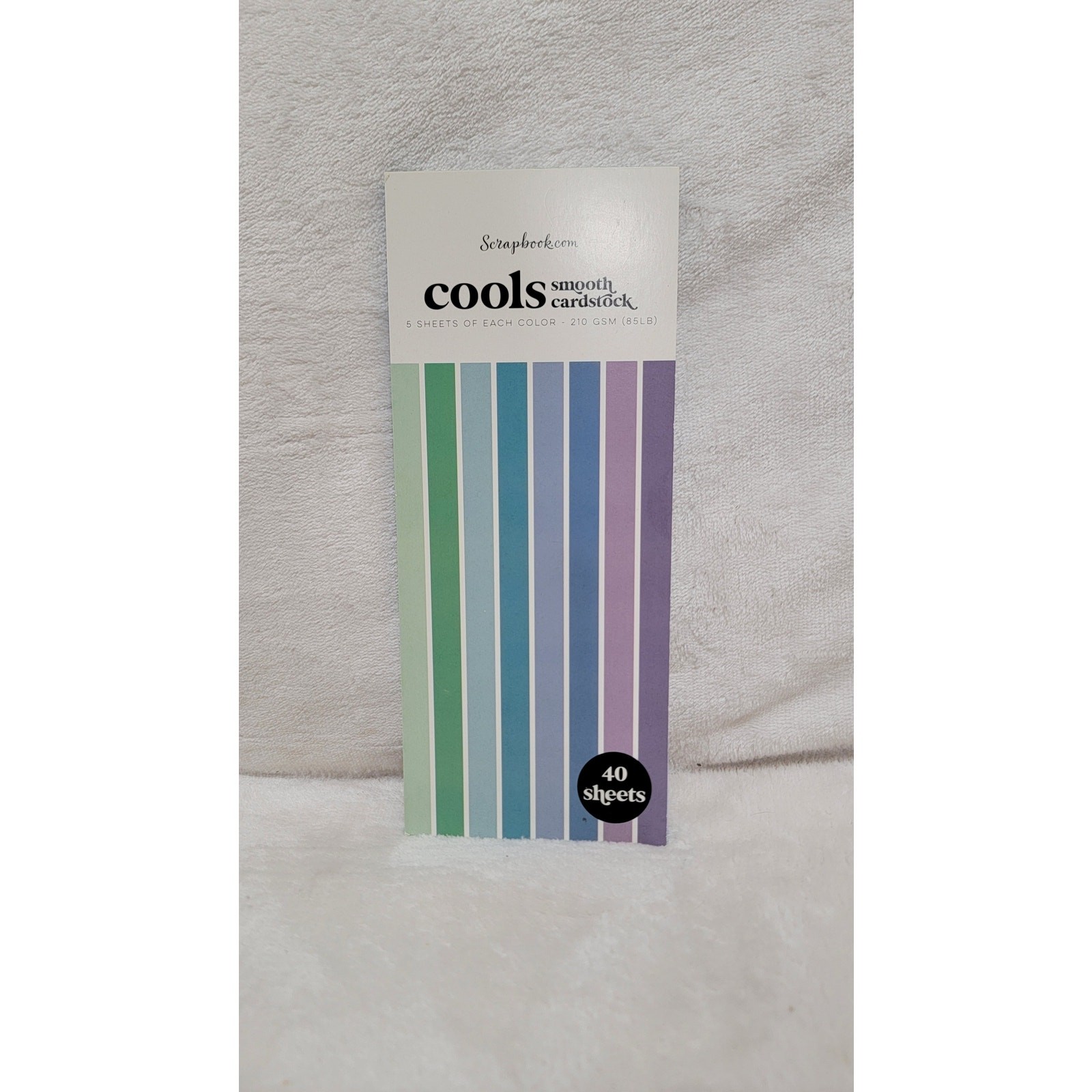 Scrapbook Cools Smooth Cardstock 210 GSM (85 LB) 29/40 sheets 3.5x8.5