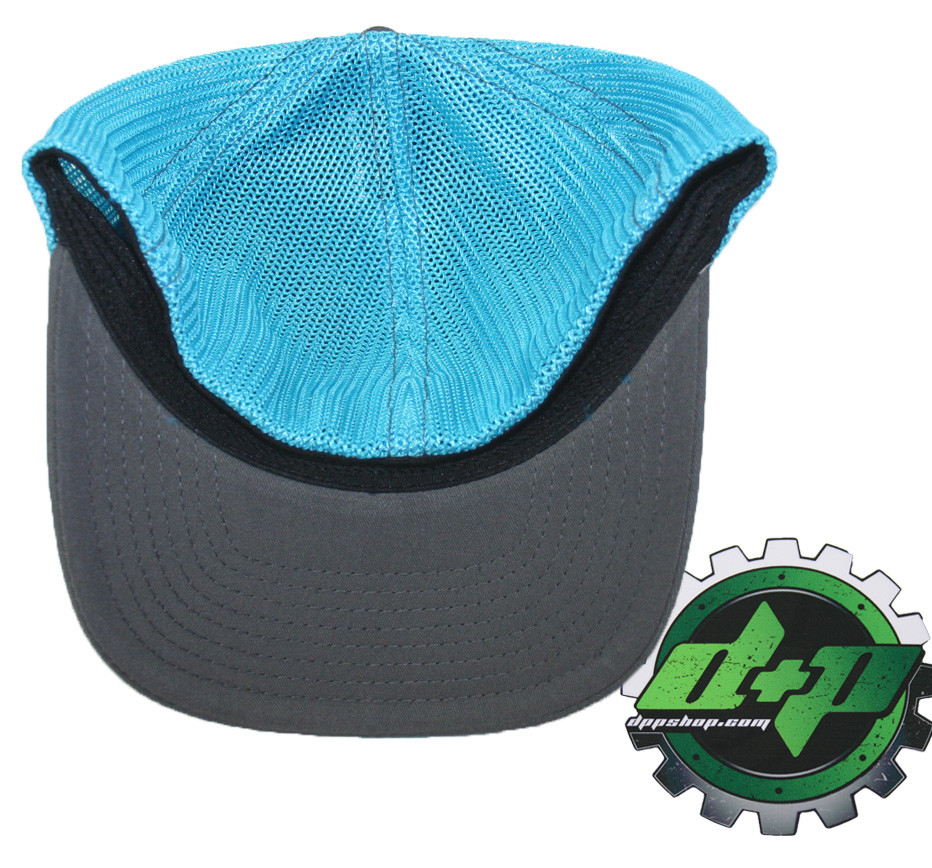 Cummins trucker hat richardson Charcoal Gray Blue mesh flex fit sm/md