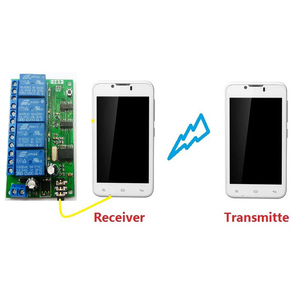 4 Channel Relay MT8870 DTMF Tone Signal Decoder Remote Control Relay Module