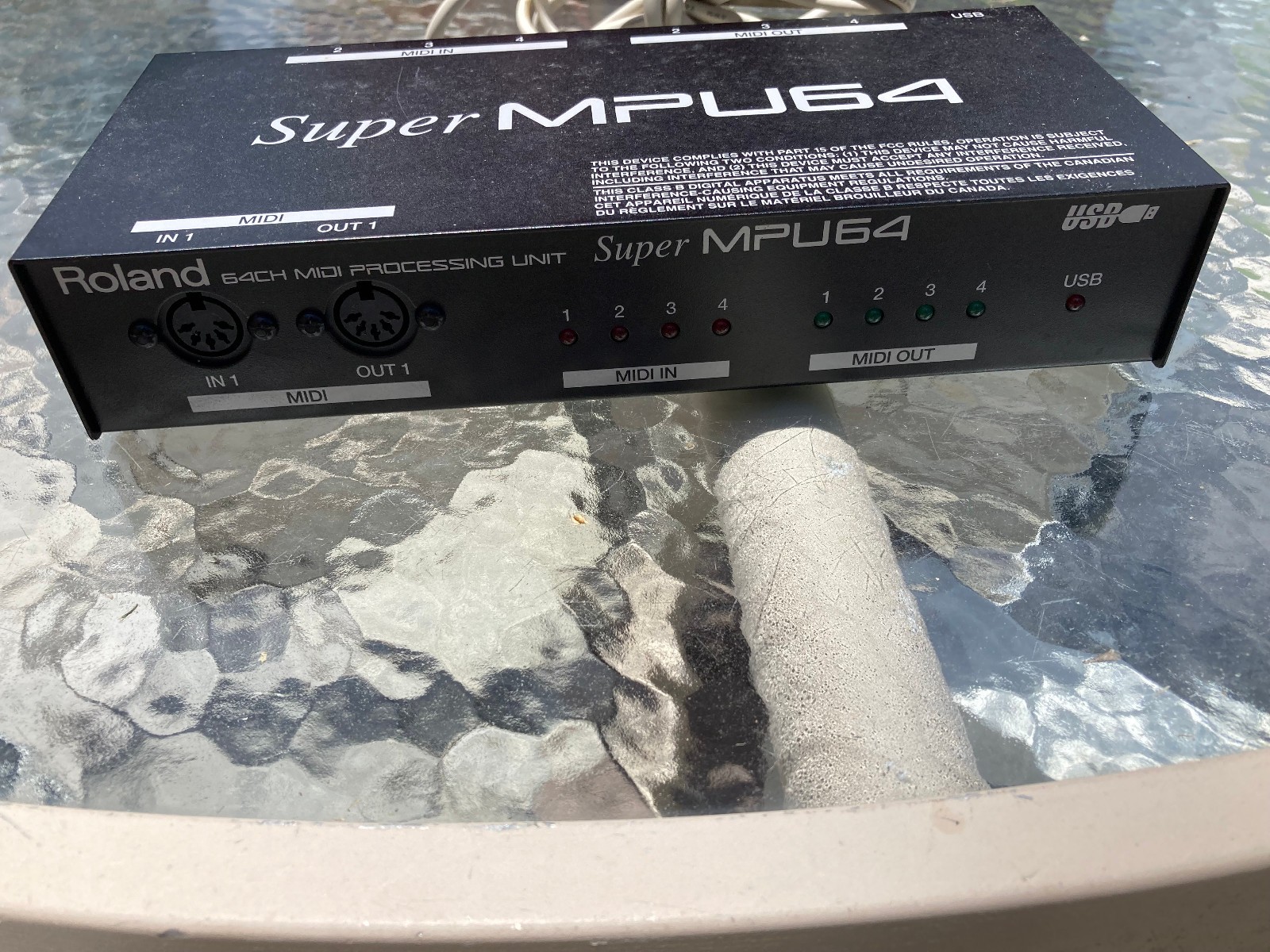 Roland MPU-64 MIDI Patchbay Processor Interface Vintage Rack Unit
