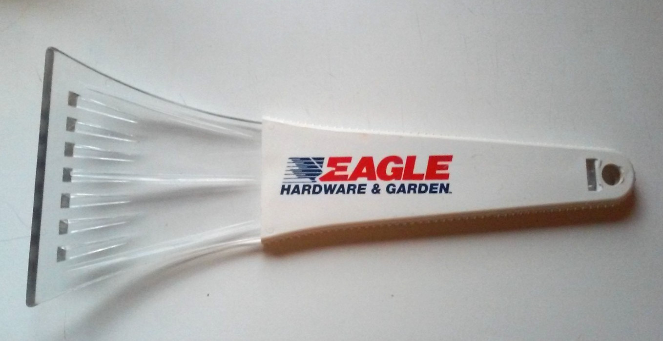 Collectable Eagle Hardware & Garden Window Ice Snow Scraper Unused 11 1/2"x 5"