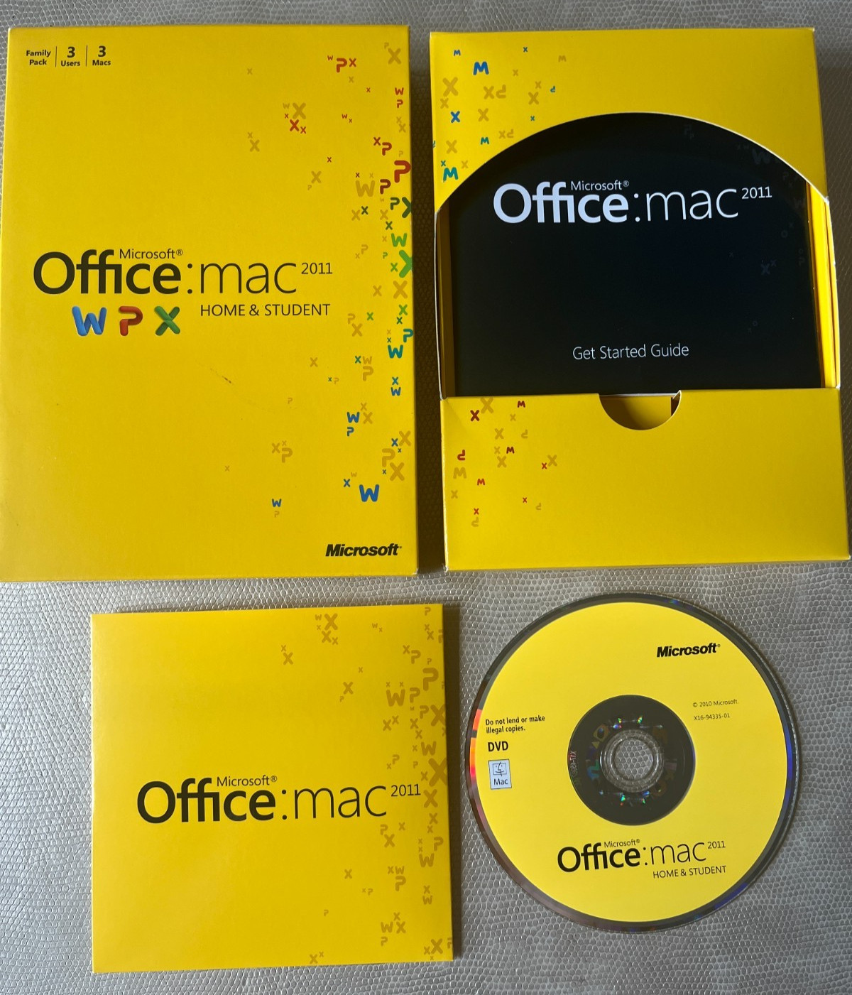 Microsoft Office Mac Home Student 2011 Family Pack + Office 2004, Virtual PC Mac
