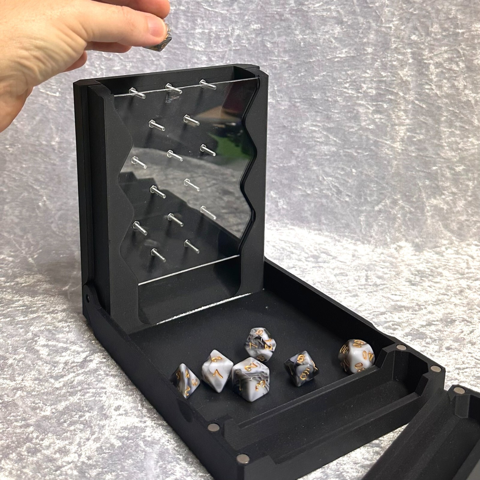 Plinko Folding Dice Tower with Dice Storage - DnD