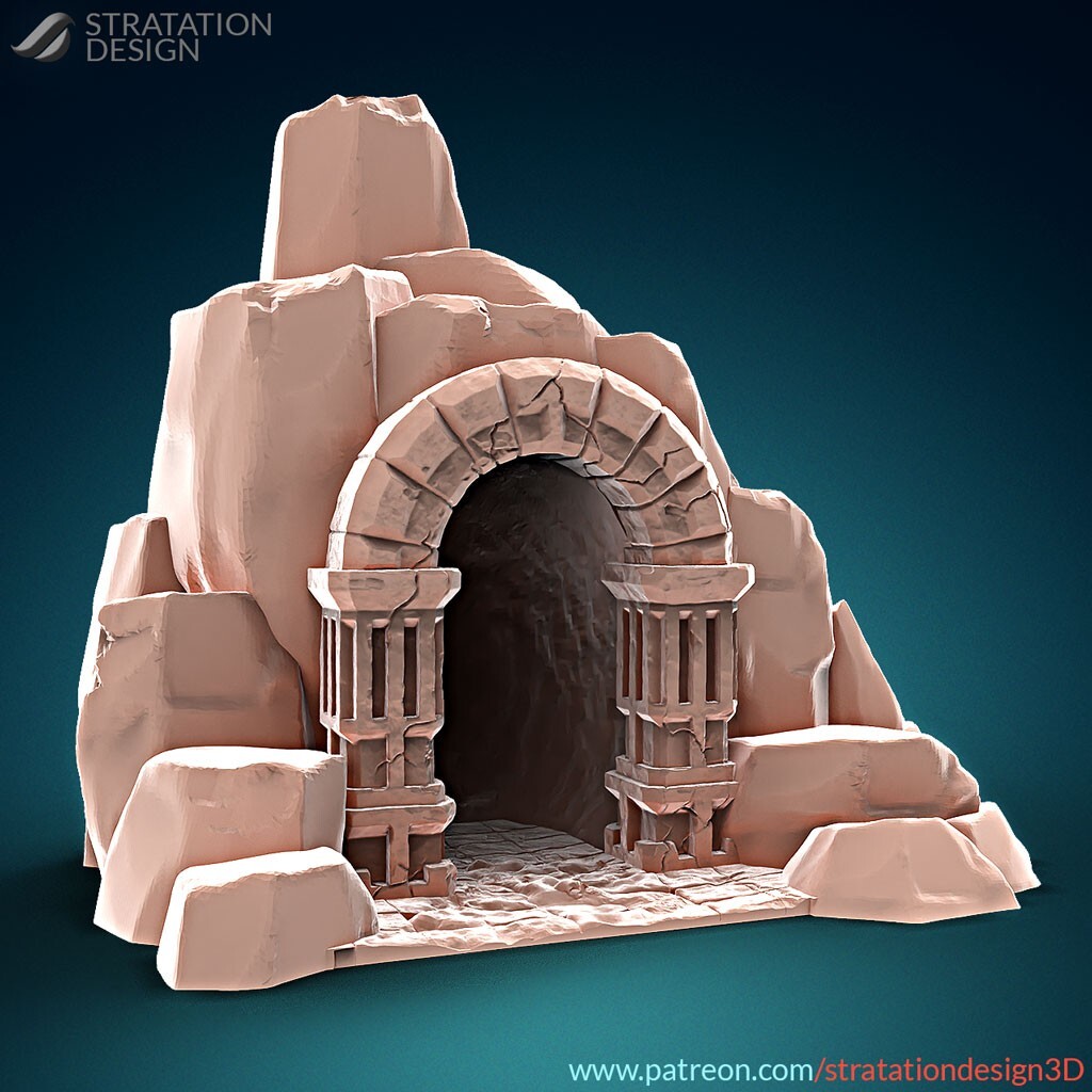 Cavern - DnD Legion Terrain Scenery Tabletop Miniatures 28mm