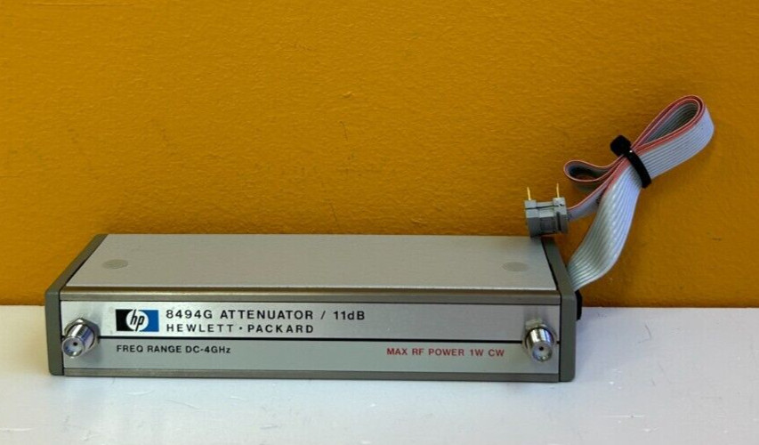 HP / Agilent 8494G-002-008-011 4 GHz, 11 dB, SMA (F-F) Step Attenuator. Tested!