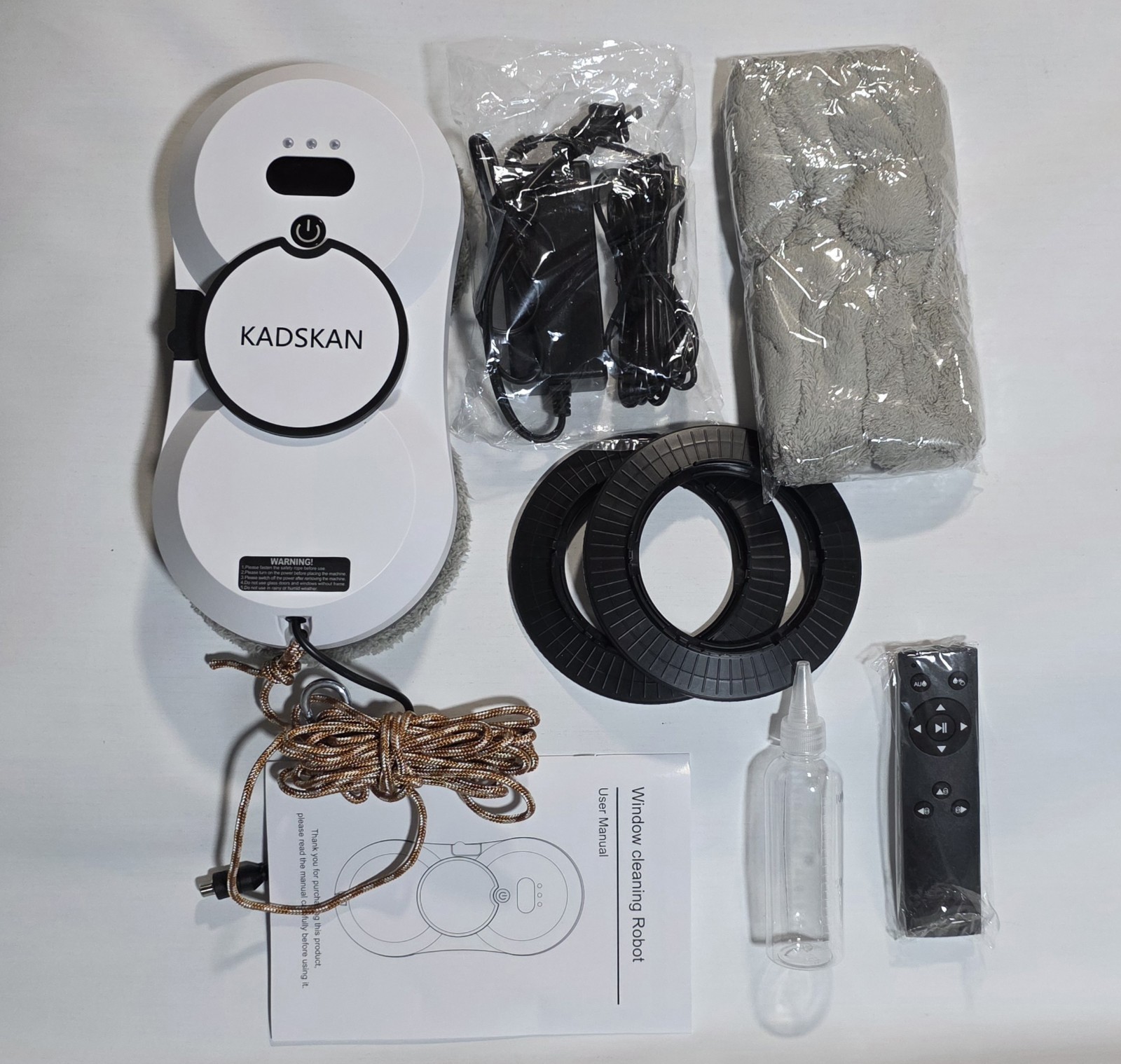 Window Cleaning Robot, Automatic Window Cleaner with Water Spray for Windows