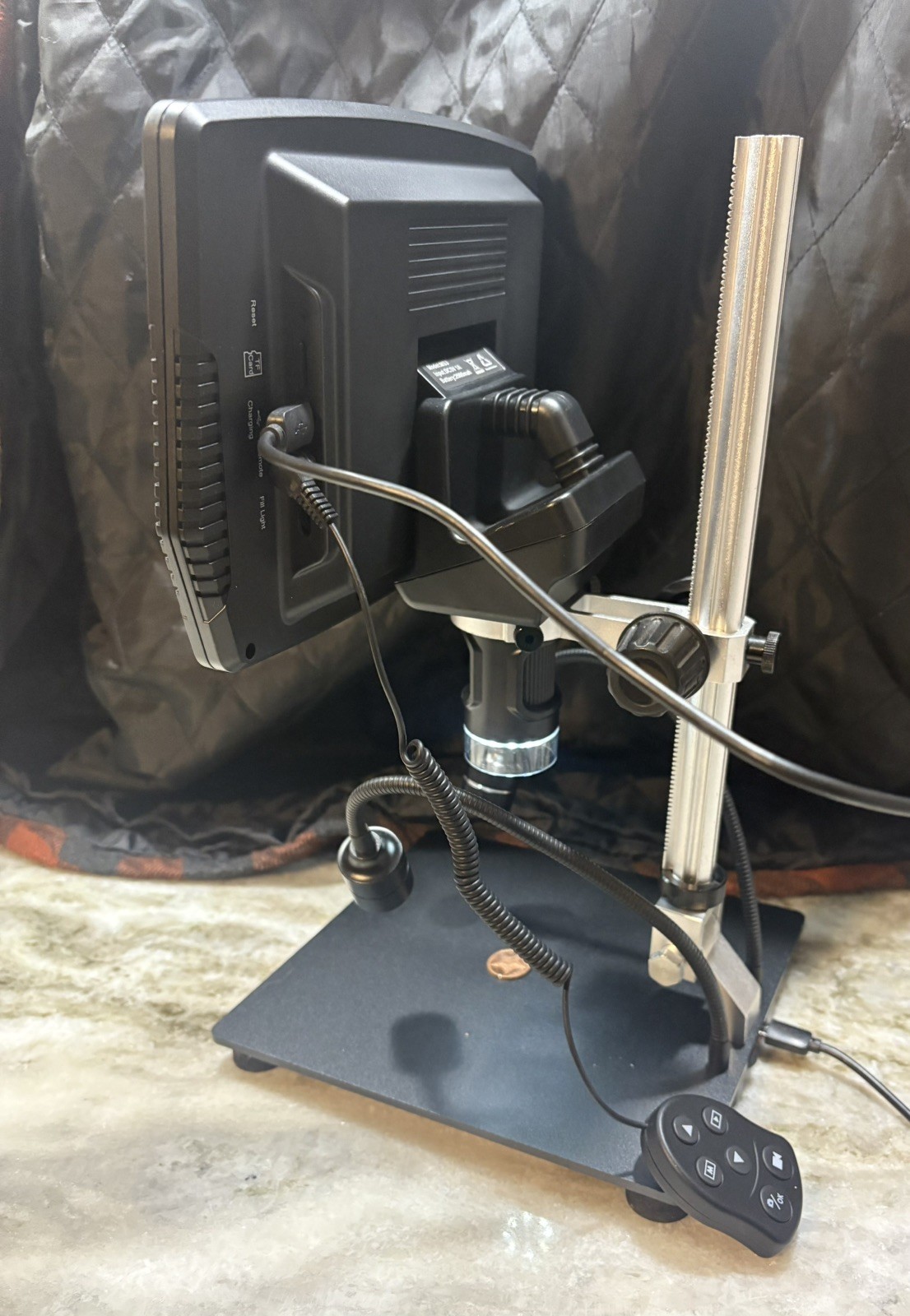 Tomlov DM04 Digital Microscope, 9” LCD, 32gb Sd Card, New, Open Box