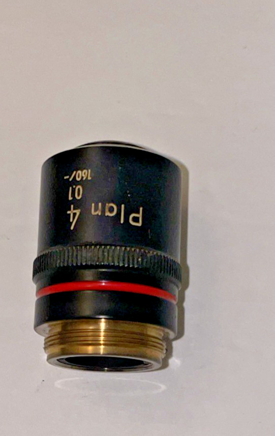 Nikon Plan 4X/0.1 Microscope Objective Lens 160mm