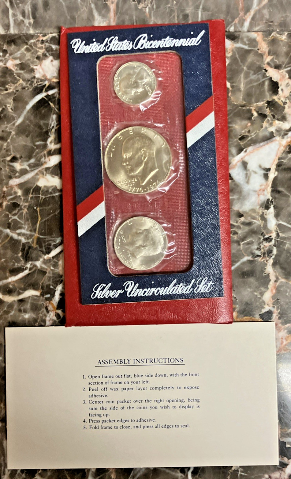 (5 SETS)  1976-S U.S. Mint 40% Silver Bicentennial 3 PC. Set