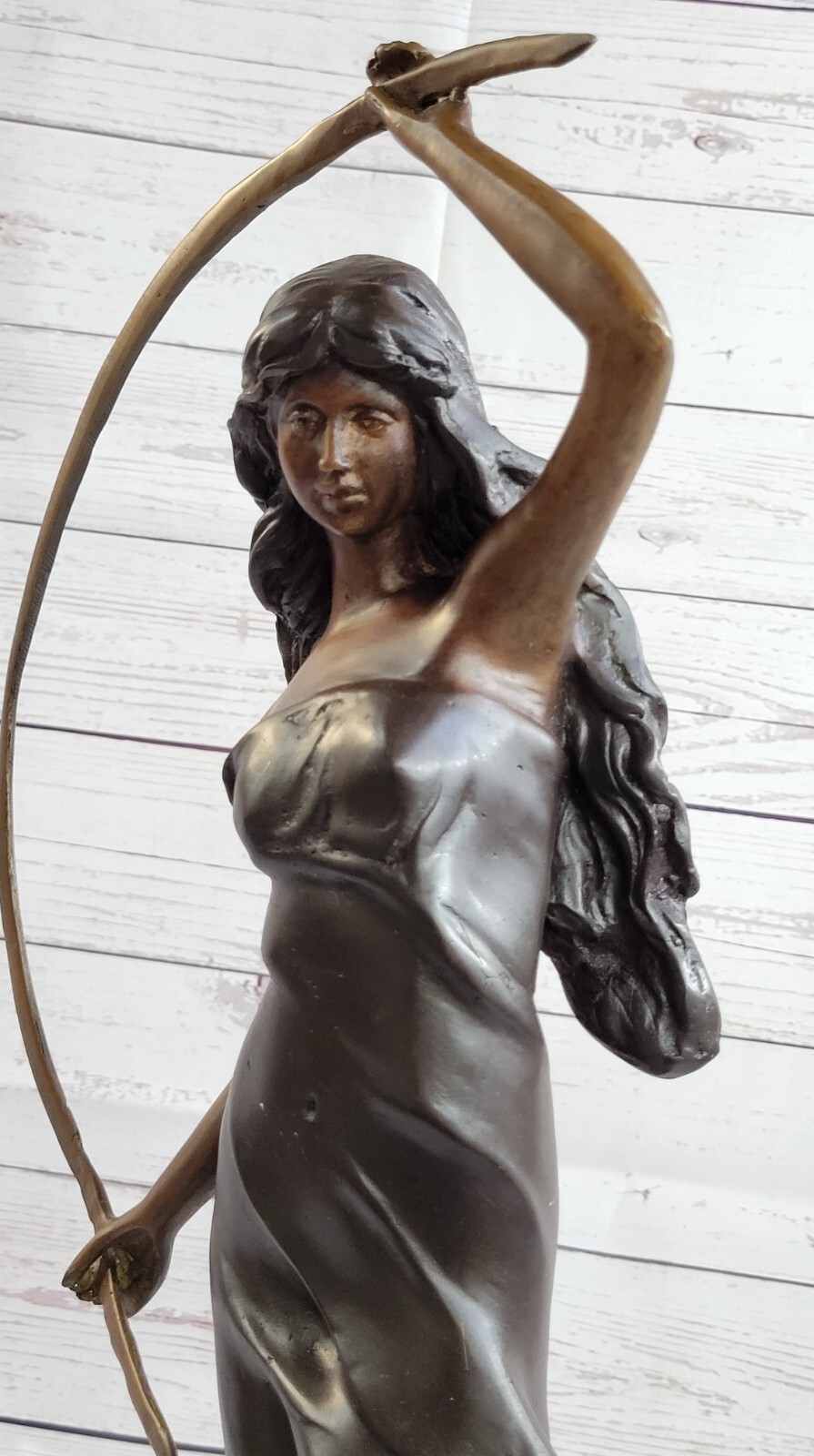 Juleus Metal Arch Entertainer Bronze Sculpture Handmade Figure