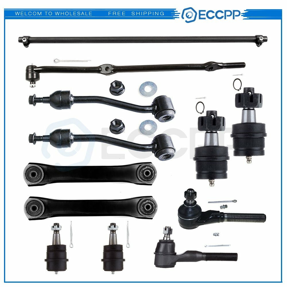 12x Front Lower Control Arms Ball Joints Sway Bar For 1997-2006 Jeep Wrangler TJ